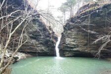 Creekside hike to Brushy Grotto Falls