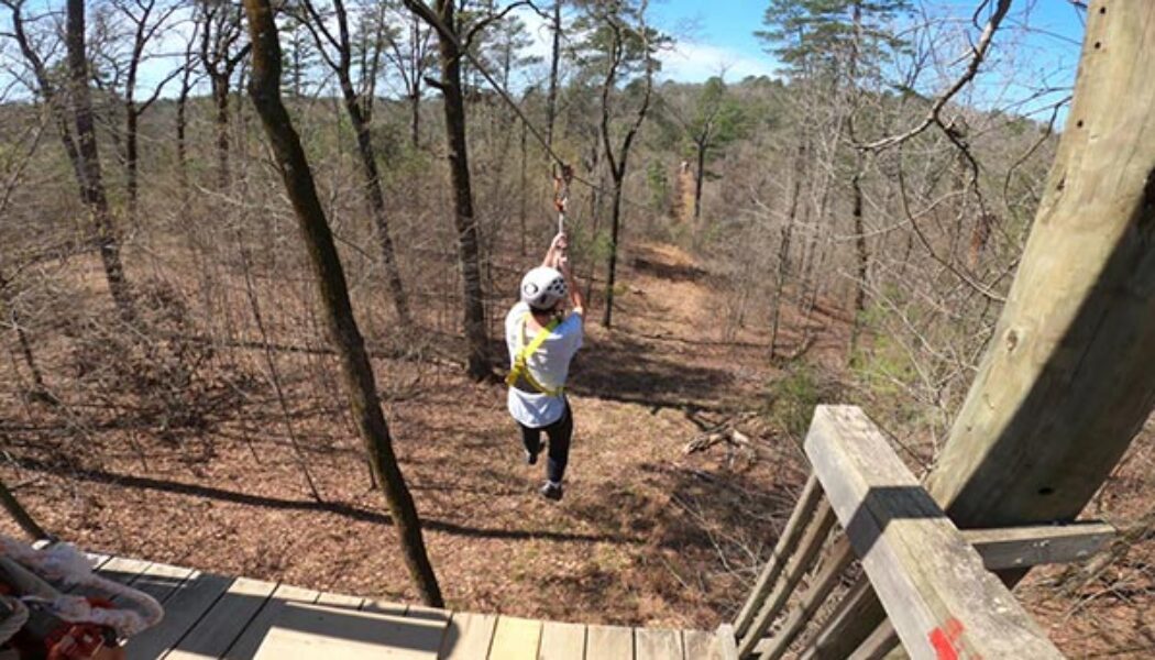 Ziplining at Adventureworks in Hot Springs