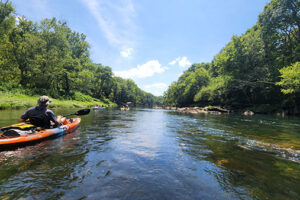 Swinging Bridge to Lobo Landing on the Little Red River