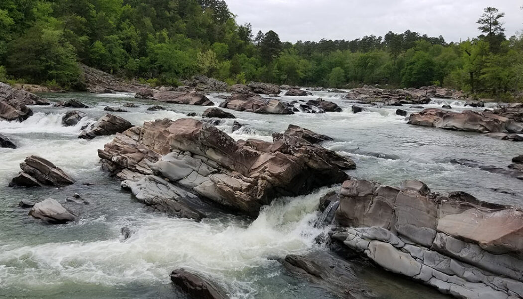 Hiking Cossatot Falls at Cossatot River State Park