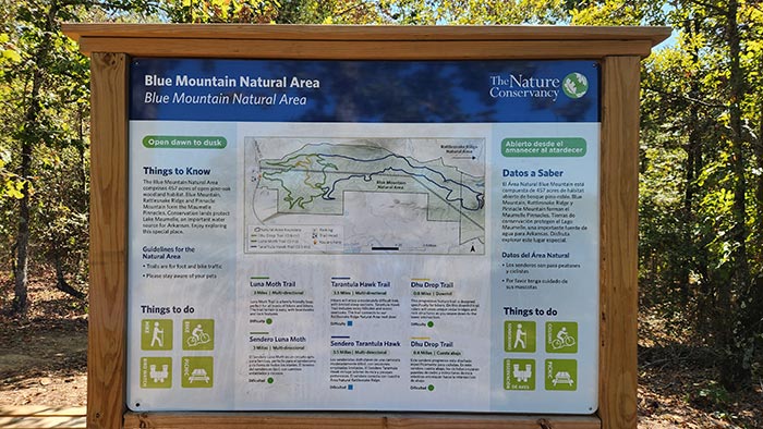 Hiking and Mountain Biking at Blue Mountain Natural Area - AR Own Backyard