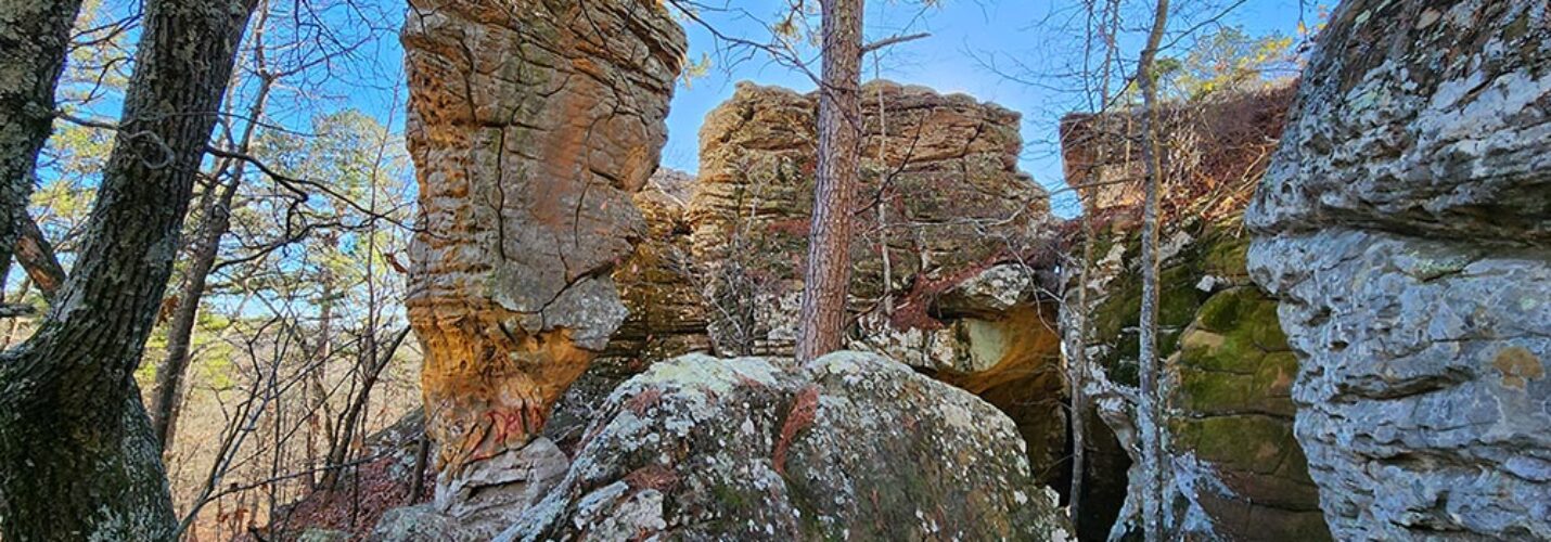 Hiking at Stem Rock Natural Area