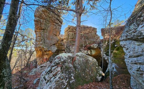 Hiking at Stem Rock Natural Area