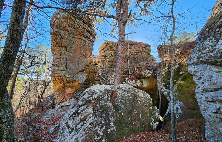 Hiking at Stem Rock Natural Area